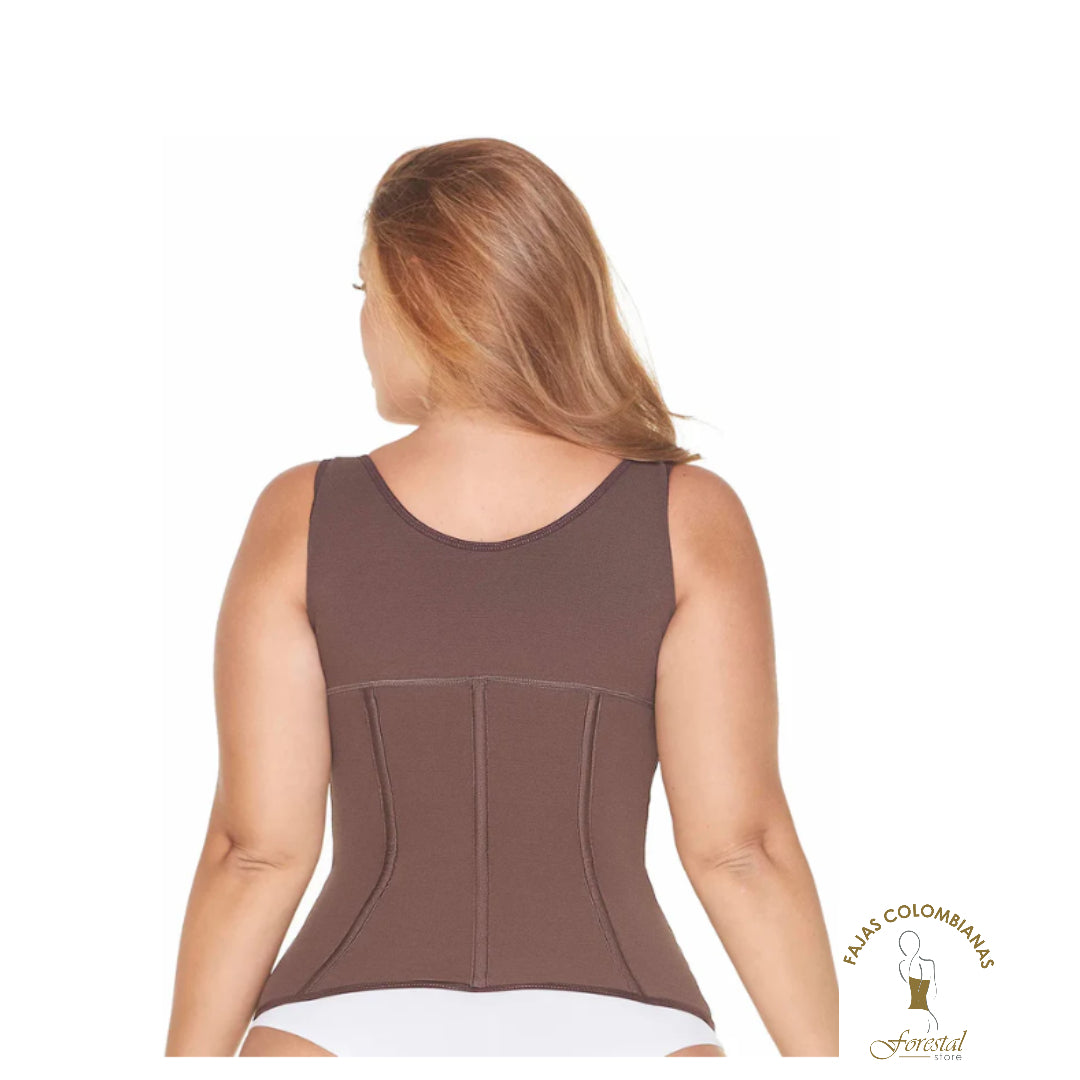 MARIAE RA004 Fajas Colombianas Open Bust Compression Vest Body Shaper for Women Hourglass Figures with Elastic Bones