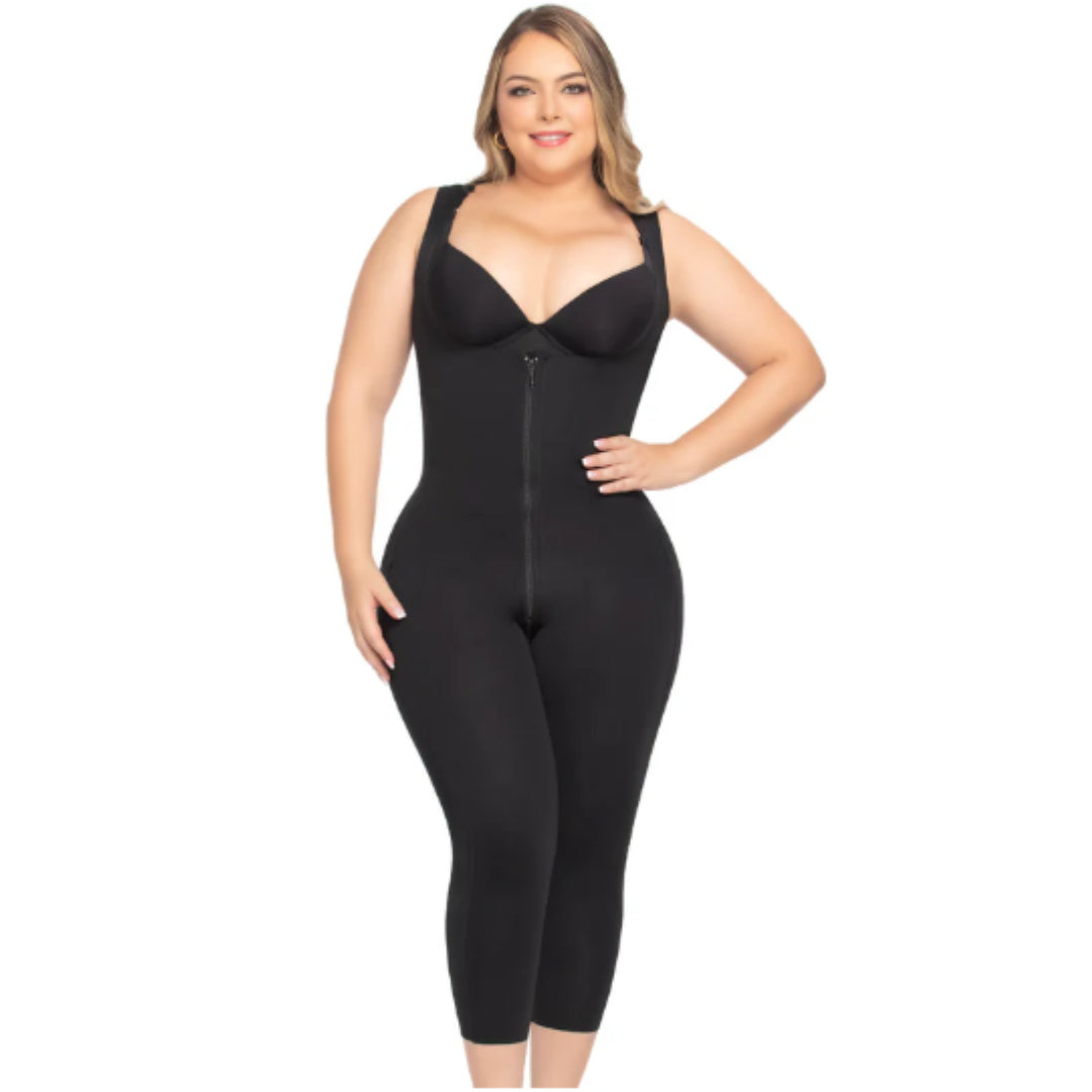 Up Lady 6251 Seamless Tummy Control Shapewear Bodysuit for Women Stage 1 Faja Knee Length