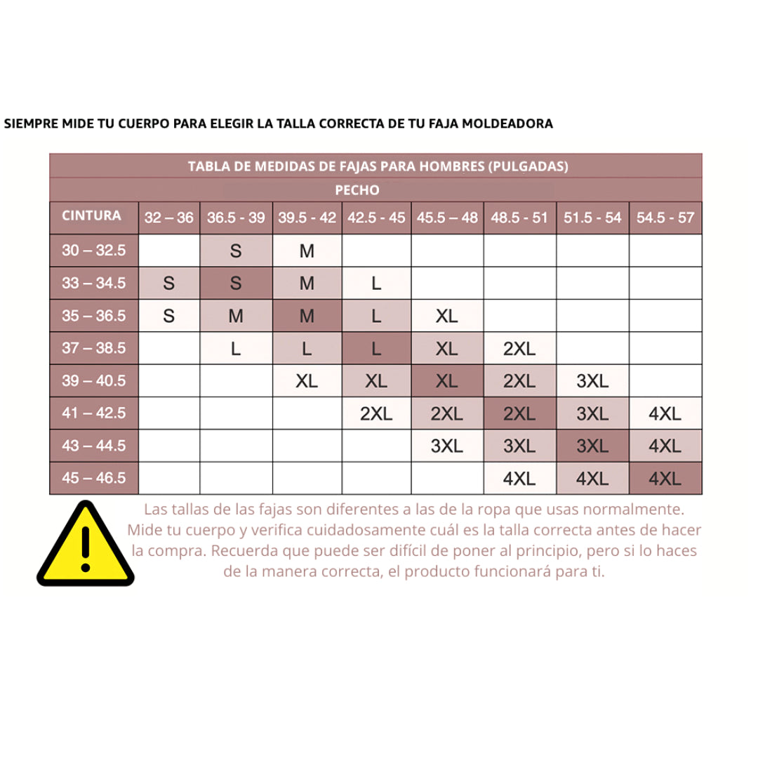 Mens Shapewear 361 Faja Colombiana para Hombre, Faja Masculina Estómago Compresión Con Ganchos y Control Abdobmen