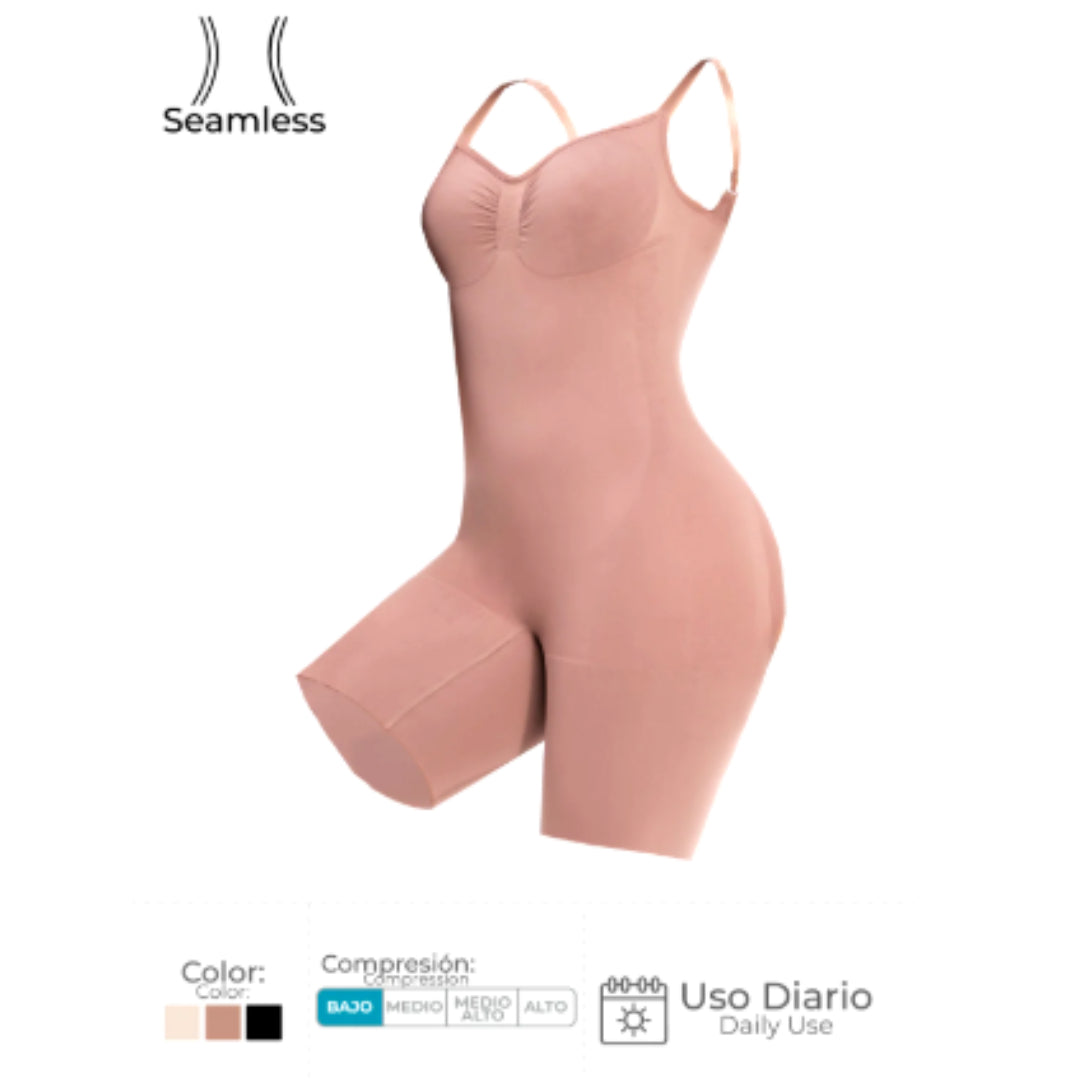 Body tipo faja moldeadora para mujer, con control de abdomen, sin costuras, para moldear la cintura, compresión del cuerpo