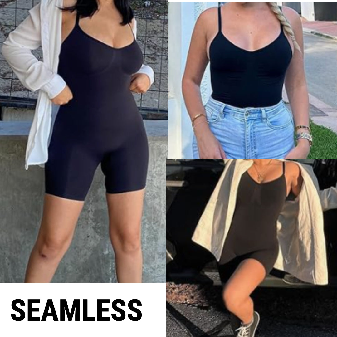 Body tipo faja moldeadora para mujer, con control de abdomen, sin costuras, para moldear la cintura, compresión del cuerpo