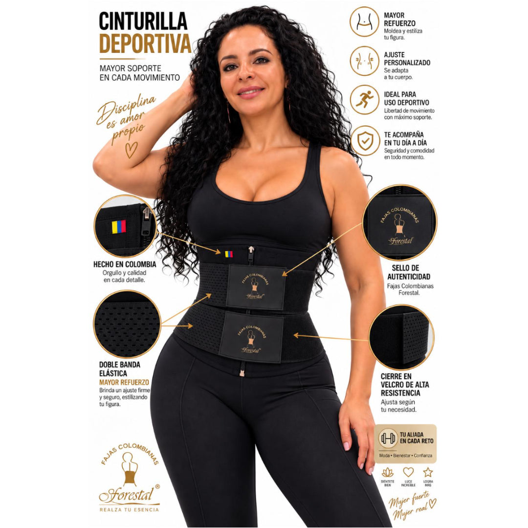 3130 Hourglass Waist Cincher Double Band For Greater Compression