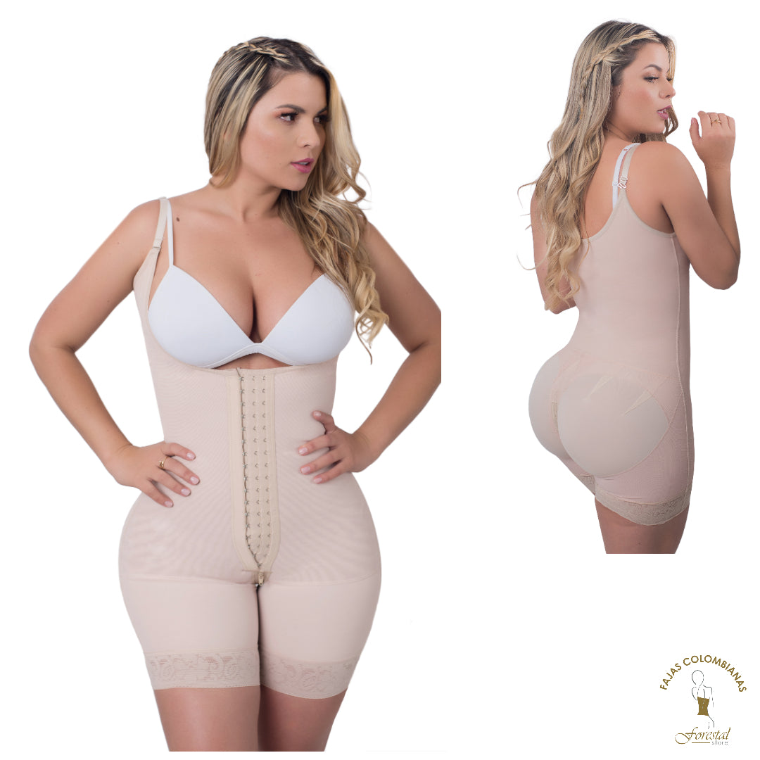 F026- High Back Short Girdle Removable Strap- Abdominal Support- Perineal Closure