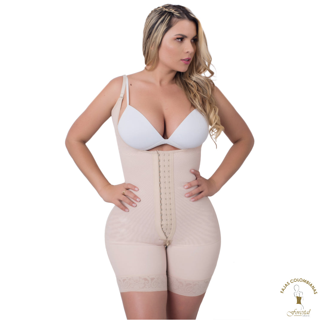 F026- High Back Short Girdle Removable Strap- Abdominal Support- Perineal Closure