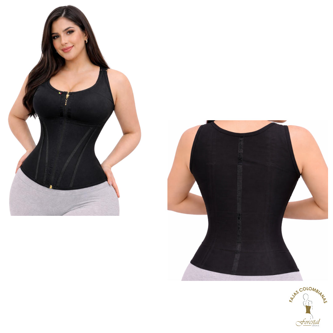 4141 Vest With Bra Ergonomic metal Underwires Pre-Shaped Cups First Layer Whit 3- Position Clasp