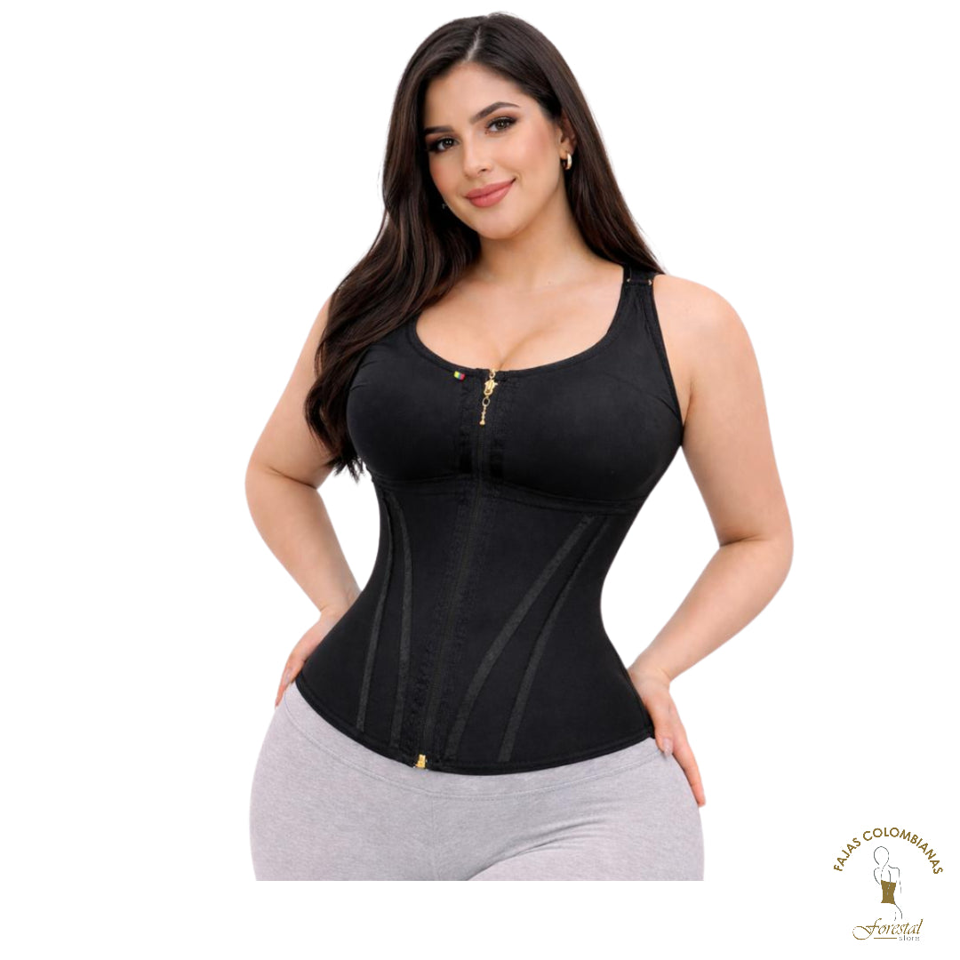 4141 Vest With Bra Ergonomic metal Underwires Pre-Shaped Cups First Layer Whit 3- Position Clasp