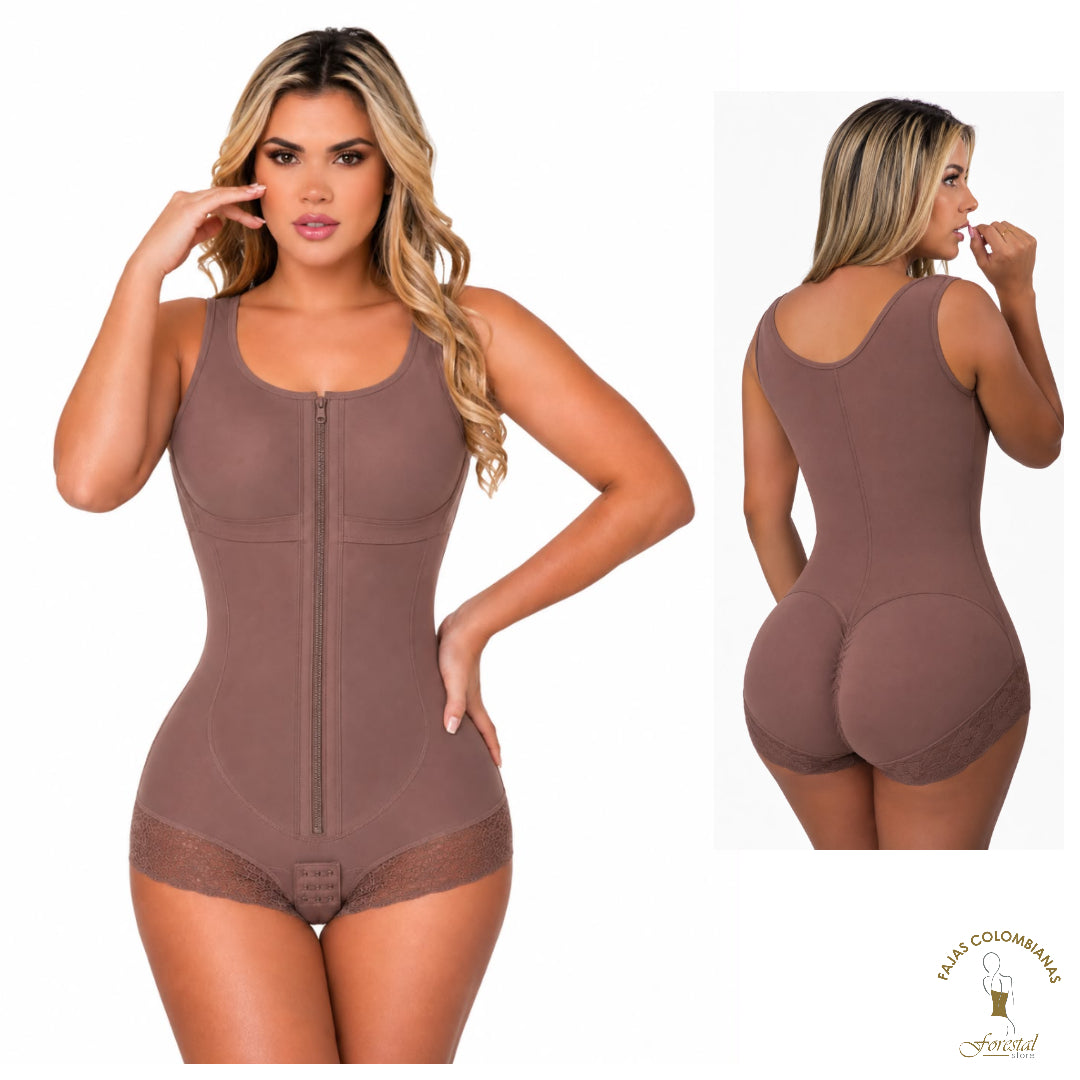 4080 Brasier Shapewear Colombian bodysuit girdle front Clasp