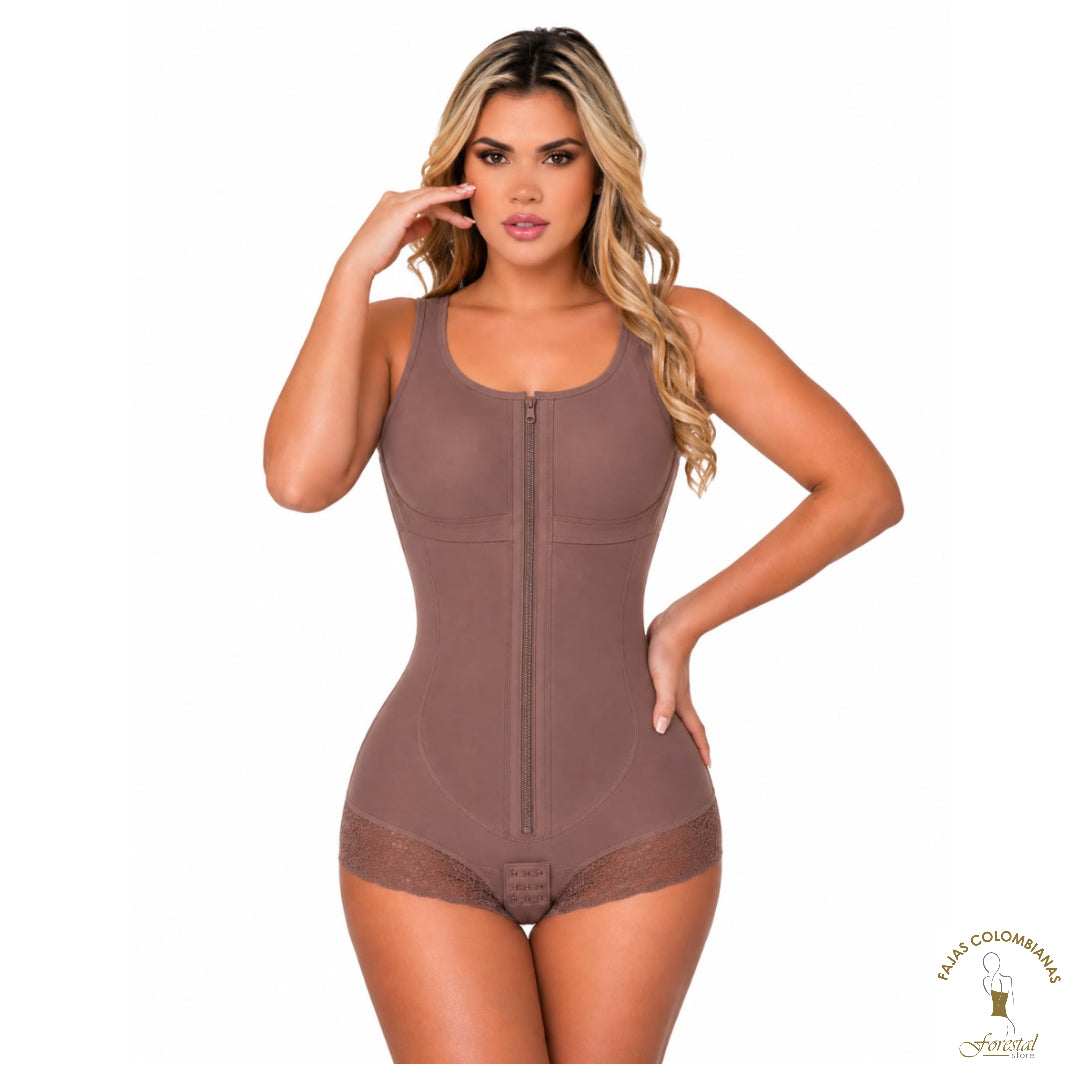 4080 Brasier Shapewear Colombian bodysuit girdle front Clasp