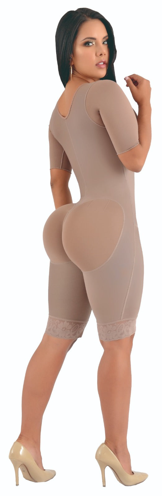 BBL Colombian Girdle Stage 2 and 3 high compression, Hourglass figure, Bra and sleeves. Special for after surgery. Above the knee